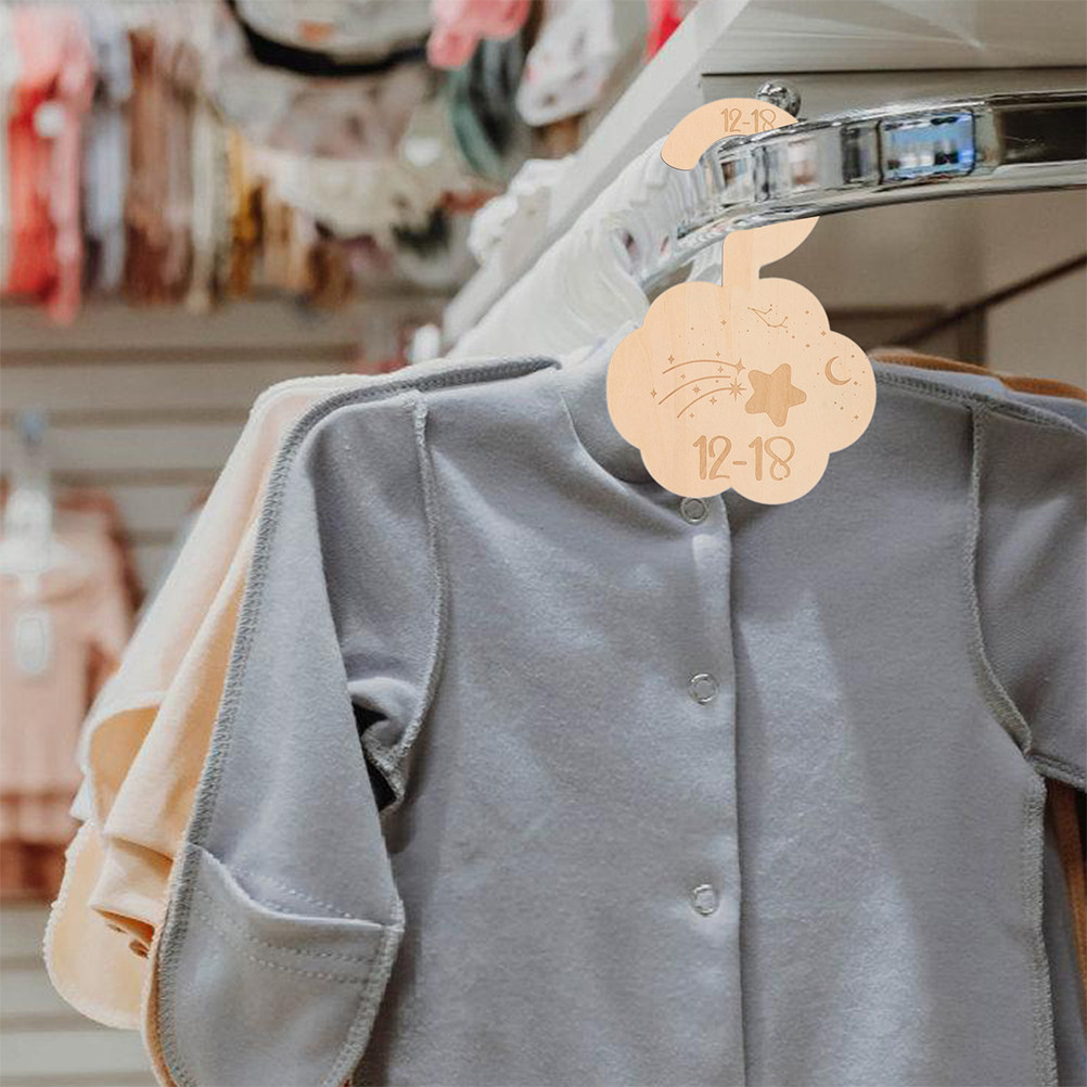 14Pcs Wooden Nursery Clothes D - огляд і ціна Baby Clothing Wardrobe